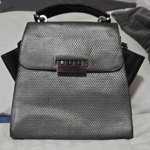 Zac Posen Chic Silver and Black Women's Satchel